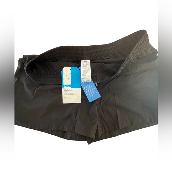 Actleis Womens Drawstring Swim Shorts UPF50+ Quick Dry Black Size L    A193-17 - Picture 5 of 8